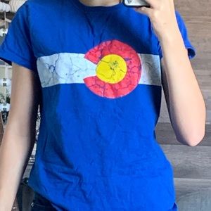 VINTAGE RUSTY COLORADO LOGO SHIR⛷